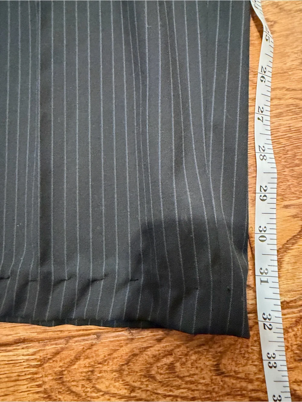 Vintage Ralph Lauren 100% Wool 2 Piece Single Breasted Brown Pinstripe Suit Set